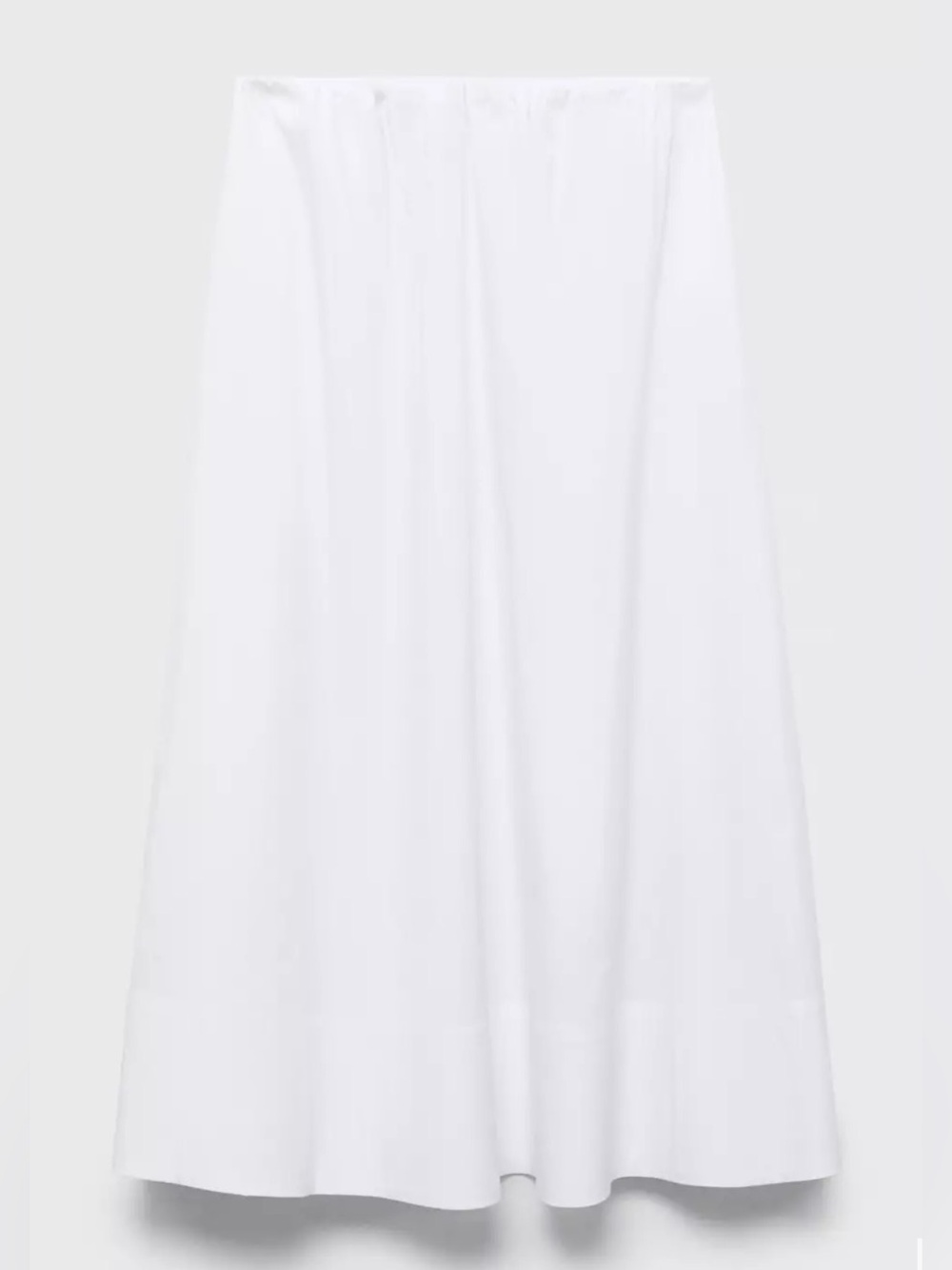 Mango Flared Cotton White Maxi Skirt - Picture 6 of 7